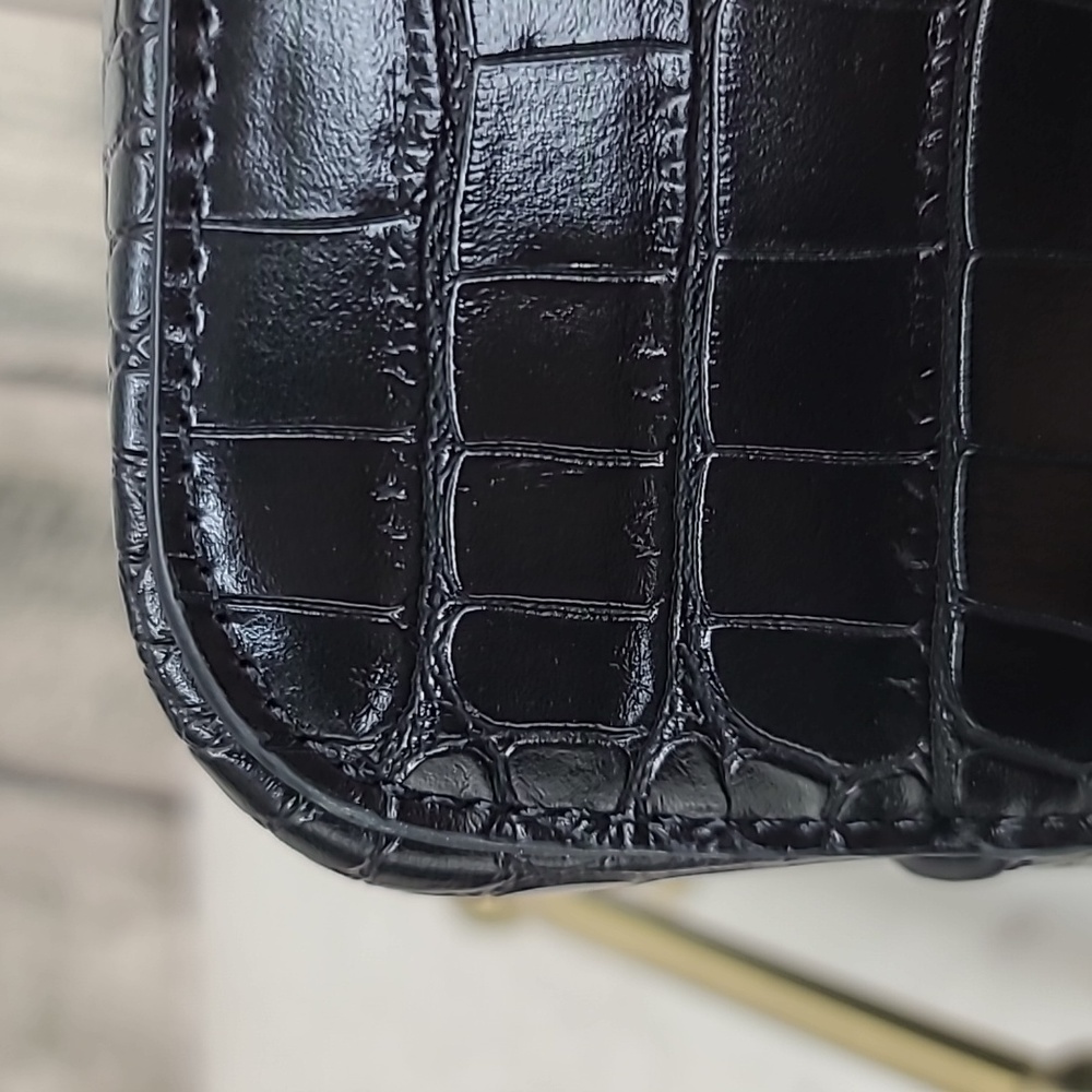 All of the Above AOTA Elena Croc Embossed Vegan Leather Bucket Bag Black - NWT - Picture 17 of 17